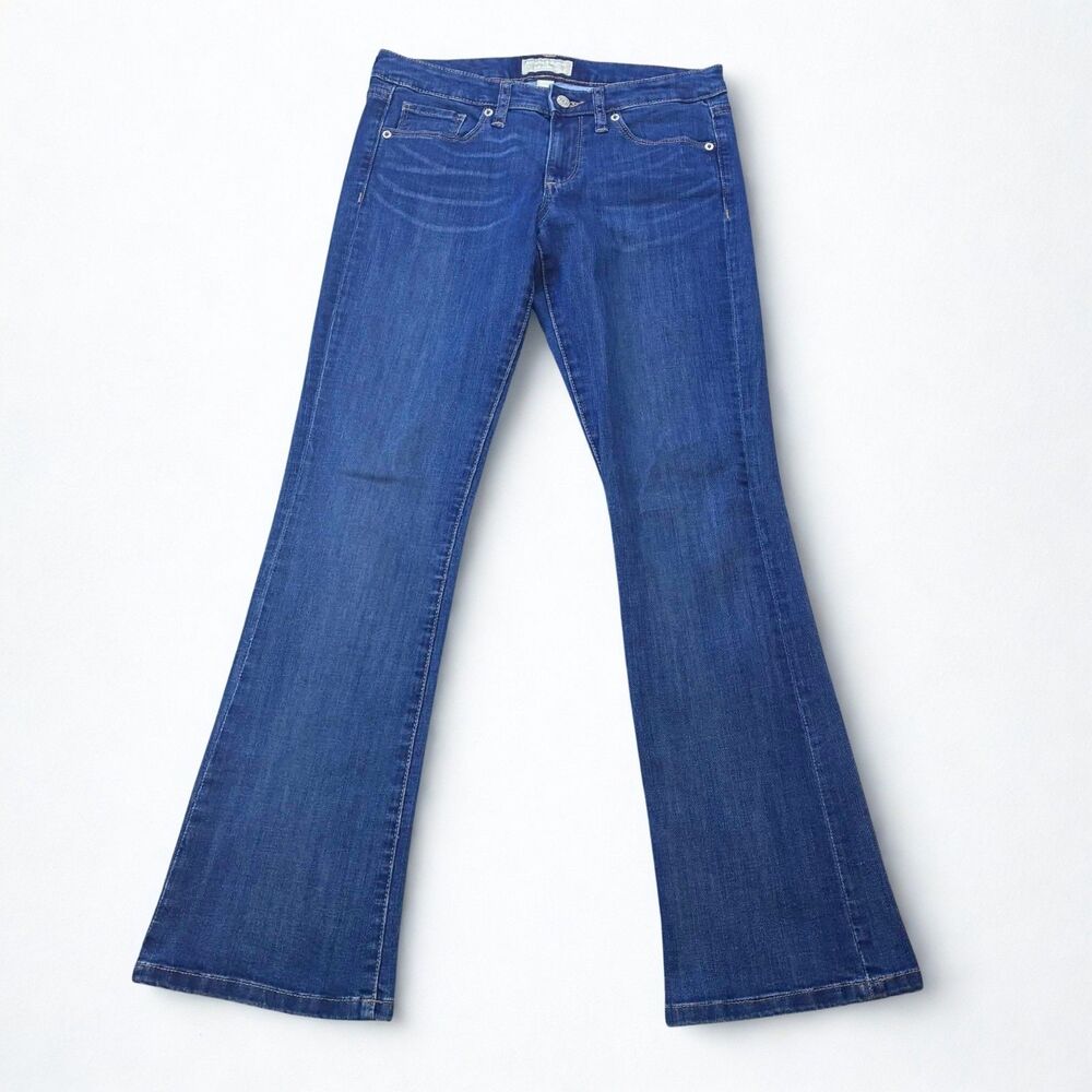 Banana Republic Slim Bootcut Jeans Womens 27/4 Petite Dark Wash Stretch Denim